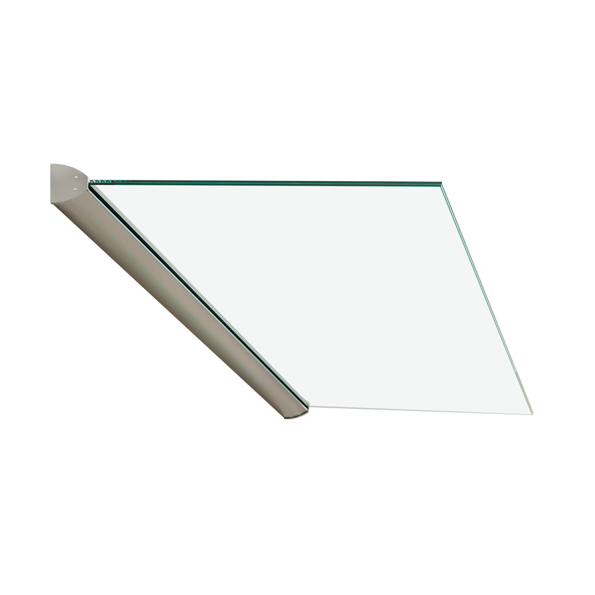 AKTION: Freitragendes Vordach - Glas geschenkt |  Klarglas 2200 x 1000mm 