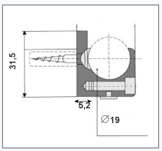 Edelstahl Wandhalterung für das Anbringen von Glas-Schiebetüren -  verbindung von Rohr und Wand – ETG GmbH